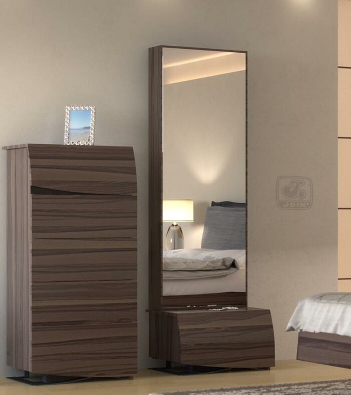 Κρεβατοκάμαρα JOIN - Άλκυστις Ελιά - Συρταριέρα με καθρέπτη