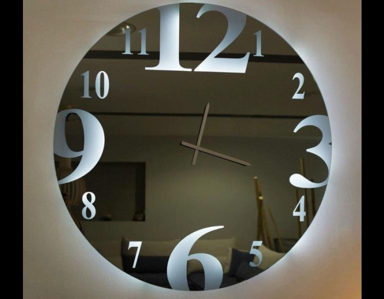 Καθρέπτης ρολόι με LED φωτισμό N1