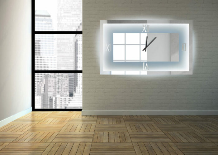 Καθρέπτης ρολόϊ με φωτισμό LED - m10