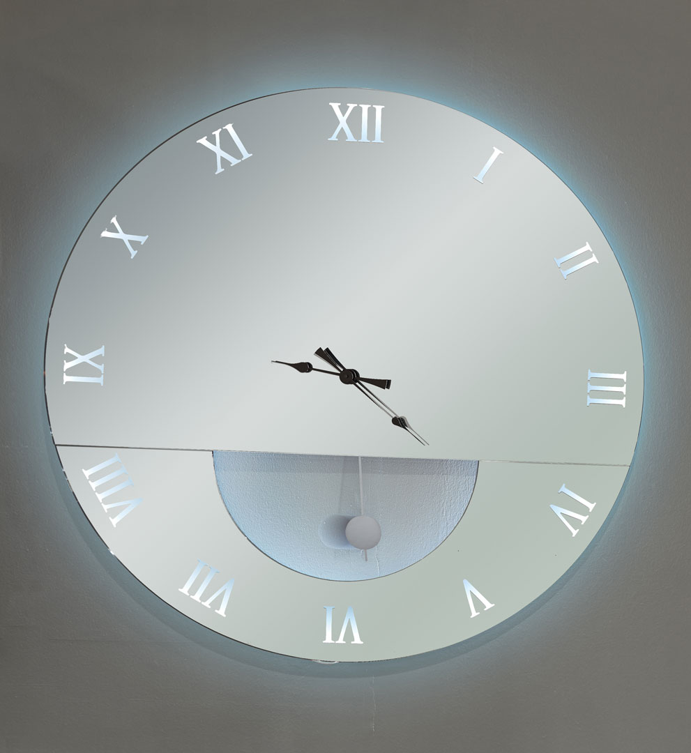 Καθρέπτης ρολόϊ με φωτισμό LED - m50
