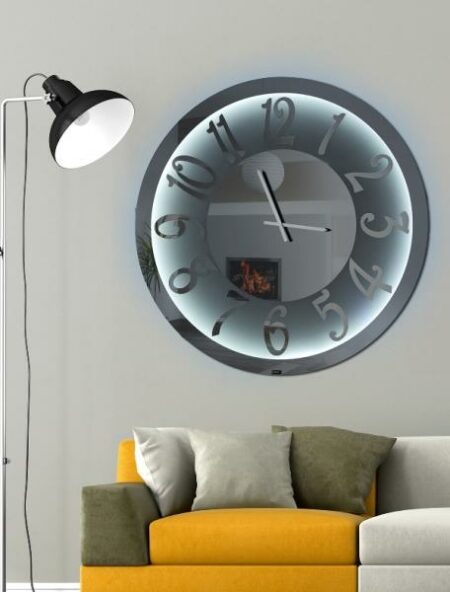 Καθρέπτης ρολόϊ με φωτισμό LED - T309